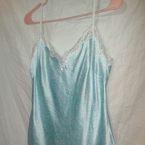 Medium Victoria's Secret blue satin lingerie